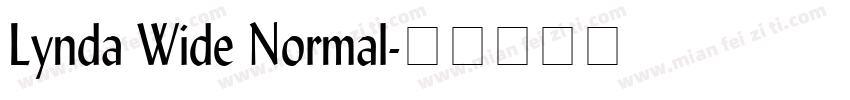 Lynda Wide Normal字体转换